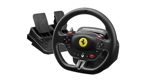 T98 Ferrari 296 GTS Negro USB Volante + Pedales Analógico/Digital PC, Xbox One, Xbox Series S, Xbox Series X - Imagen 1