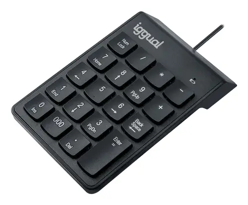 Teclado numérico USB CK-NUM-19T negro - Imagen 1