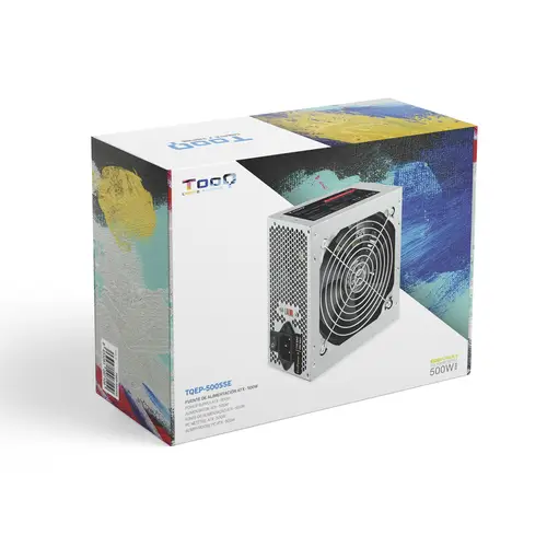 TQEP-500SSE unidad de fuente de alimentación 500 W 24-pin ATX ATX Plata - Imagen 8