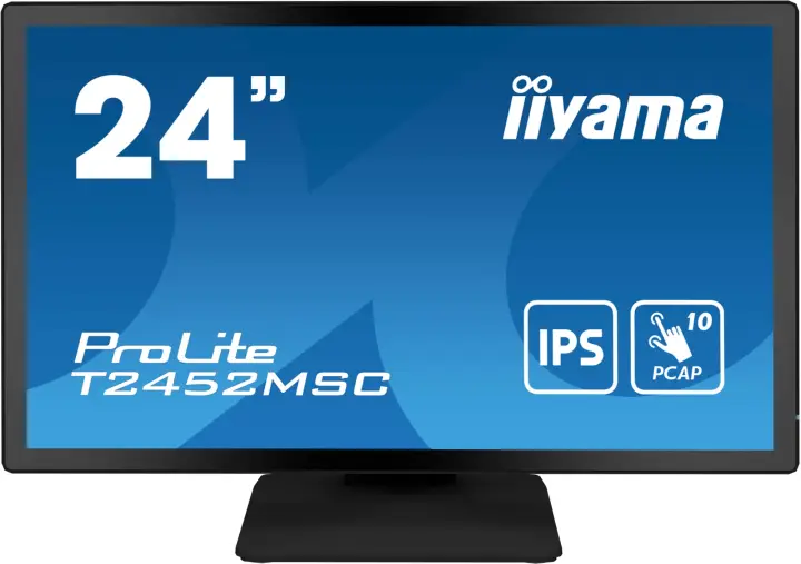 ProLite T2452MSC-B1 pantalla para PC 60,5 cm (23.8") 1920 x 1080 Pixeles Full HD LCD Pantalla táctil Multi-usuario Negro