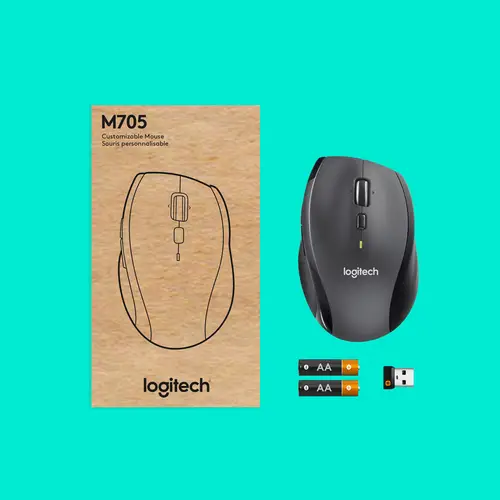 Customizable Mouse M705 ratón Oficina mano derecha RF inalámbrico Óptico 1000 DPI - Imagen 9