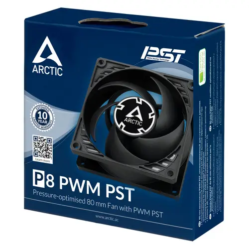 P8 PWM PST Carcasa del ordenador Ventilador 8 cm Negro - Imagen 6