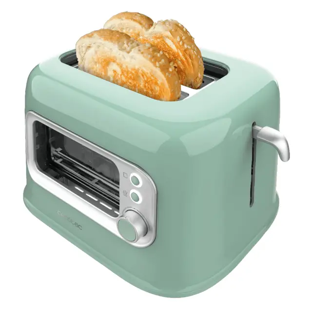 RetroVision Green 5 2 rebanada(s) 700 W Verde claro, Acero inoxid..