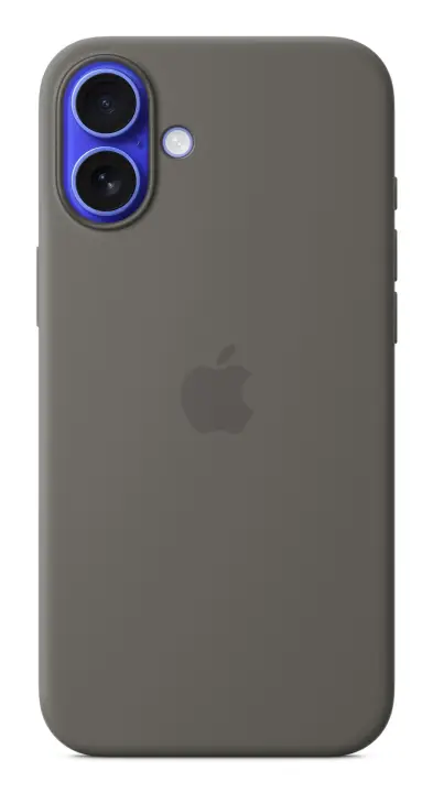 Funda de silicona con MagSafe para el iPhone 16 Plus - Gris piedra