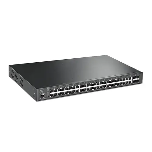 JetStream TL-SG3452XP switch Gestionado L2+ Gigabit Ethernet (10/100/1000) Energía sobre Ethernet (PoE) 1U Negro - Imagen 1