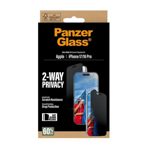 PanzerGlass Privacy Protector iPhone 17-16Pro - Imagen 3