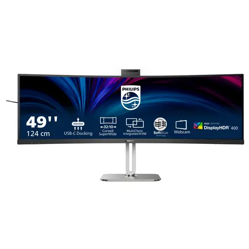 49B2U6900CH/00 pantalla para PC 124 cm (48.8") 5120 x 1440 Pixeles Dual QHD LCD Negro - Imagen 9