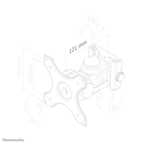 FPMA-W250BLACK Soporte de pared para monitor/TV 10-30" - movimiento completo - Imagen 6