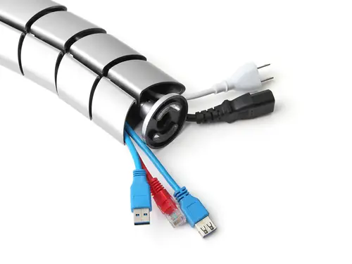 650862 organizador de cables Escritorio Pasacables Plata 1 pieza(s) - Imagen 2