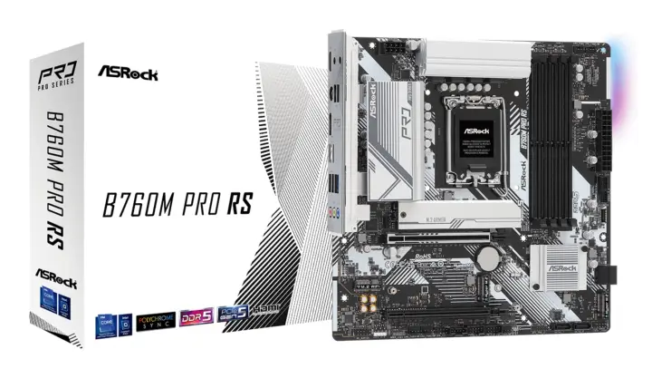 B760M Pro RS Intel B760 LGA 1700 micro ATX