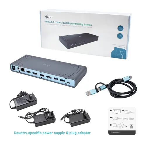 USB 3.0 / USB-C / Thunderbolt 3 Dual Display Docking Station - Imagen 7