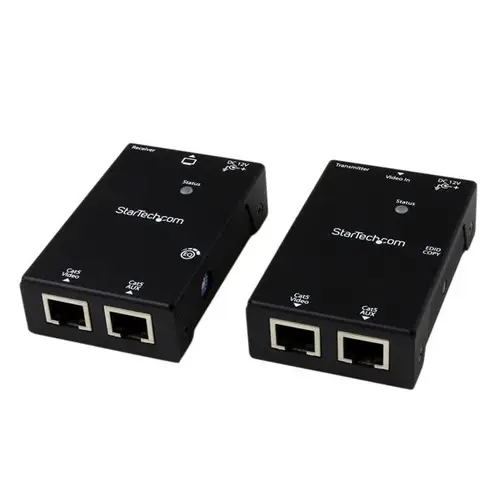 Kit Extensor Vídeo Audio HDMI por Cable UTP Ethernet Cat5 Cat6 RJ45 con Power over Cable - 50m - Imagen 1