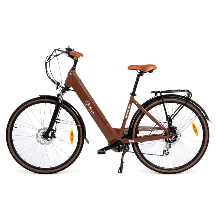 BK2128O bicicleta eléctrica Marrón Aluminio 71,1 cm (28") 25,6 ..