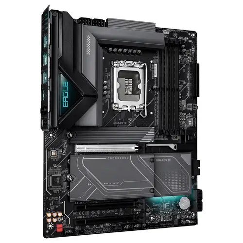 Z890 EAGLE WIFI7 PLUS Placa Base  Compatible con procesadores Intel Core Ultra (Serie 2), VRM de 14+1+2 fases, hasta 9466 MHz DDR5 (OC), 1x PCIe 5.0 + 3x PCIe 4.0, Wi-Fi 7, LAN 2.5 GbE, USB 4 - Imagen 3