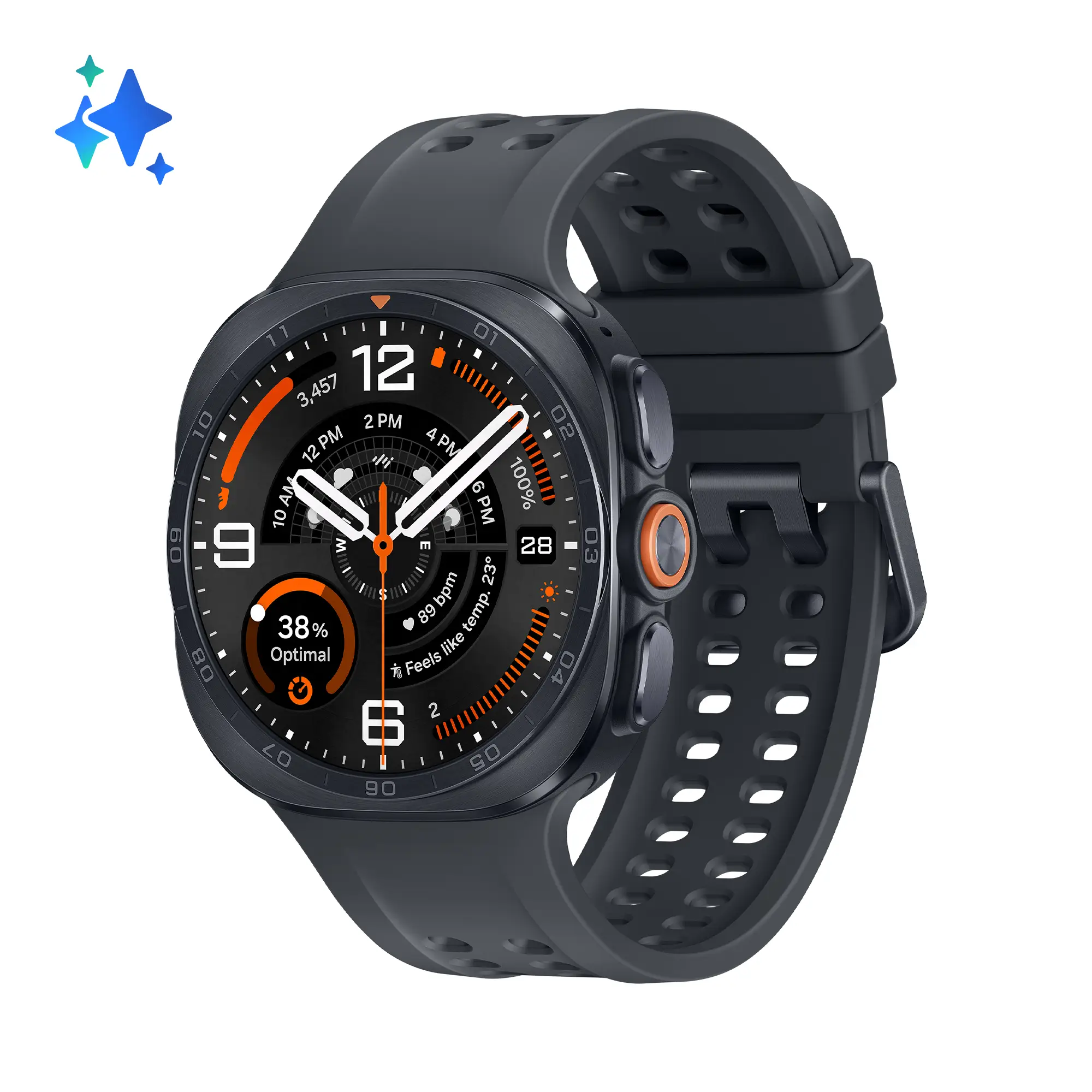 Galaxy Watch Ultra2 3,81 cm (1.5") AMOLED 47 mm Digital 498 x 498 Pixeles Pantalla táctil 4G Gris Wifi GPS (satélite)