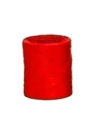CINTA REGALO RAFIA R.200 m.4 mm ROJO