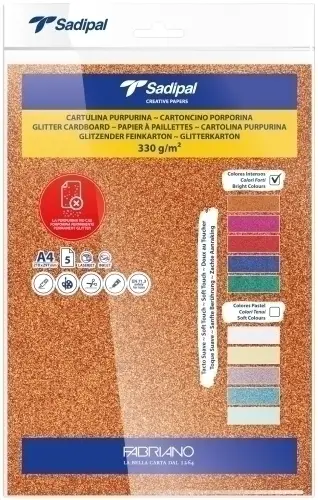 CARTULINA PURPUR.A4 SADIPAL INTENSO P/5