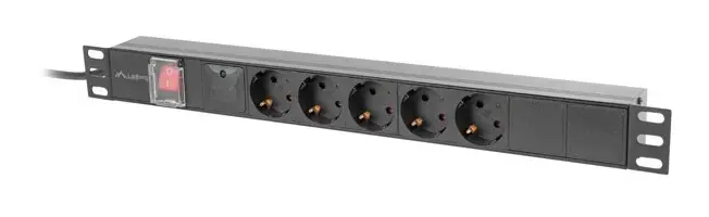 PDU-05F-0200-BK unidad de distribución de energía (PDU) 5 salid..