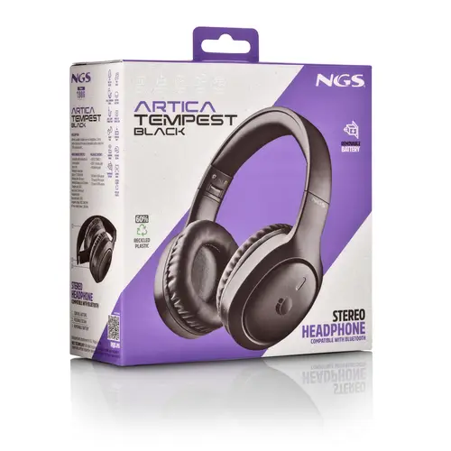 Artica Tempest Black Auriculares Inalámbrico y alámbrico Diadema Llamadas/Música USB Tipo C Bluetooth Negro - Imagen 6