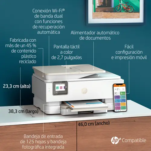 ENVY Inspire 7920e Inalámbrico All-in-One Color Impresora, Instant Ink  Fotocopiadora, escáner - Imagen 6