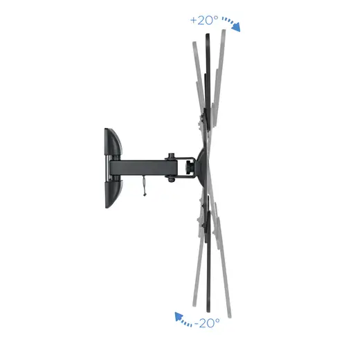 Soporte Giratorio e Inclinable para Monitor / TV LCD, Plasma de 23- 55, con Dos Pivotes, Negro - Imagen 6