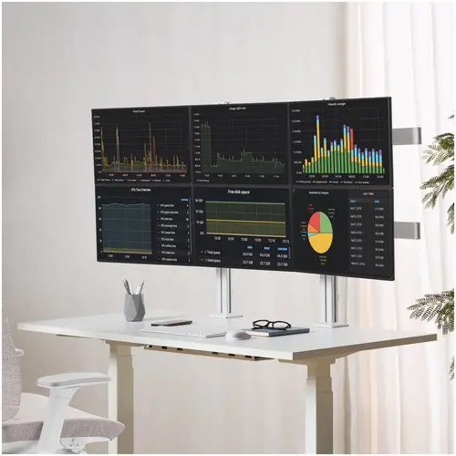 6-MONITOR-ARM-A soporte para monitor 81,3 cm (32") Escritorio Blanco - Imagen 9