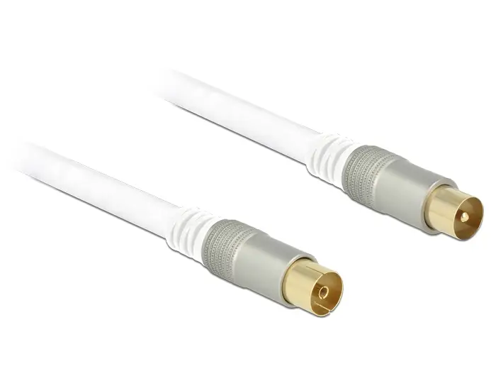 5m RG-6/U cable coaxial RG-6/U IEC Blanco