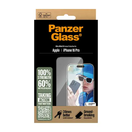 Screen Protector iPhone 16 Pro | Ultra-Wide Fit Protector de pantalla Apple 1 pieza(s) - Imagen 3
