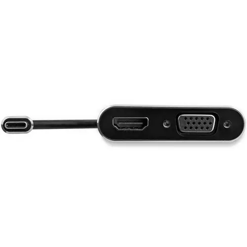 Adaptador USB-C a VGA y HDMI - 2en1 - 4K 30Hz - Gris Espacial - Adaptador Gráfico Externo USB Tipo C - Imagen 4