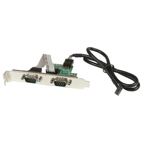 Adaptador Bracket de Placa Base Interna USB a 2 Puertos Serie - DB9 RS232 - Imagen 1