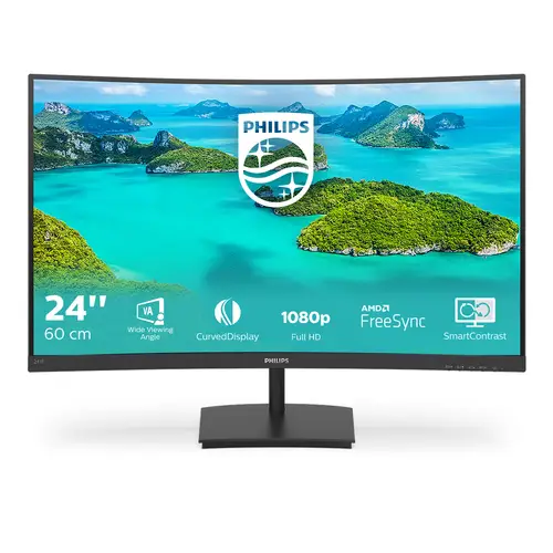 E Line 241E1SCA/00 pantalla para PC 59,9 cm (23.6") 1920 x 1080 Pixeles Full HD LCD Negro - Imagen 2