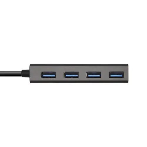 Hub USB 3.1 USB-C, USB-C/M - 4 x Tipo A/H, Gris, 15 cm - Imagen 2