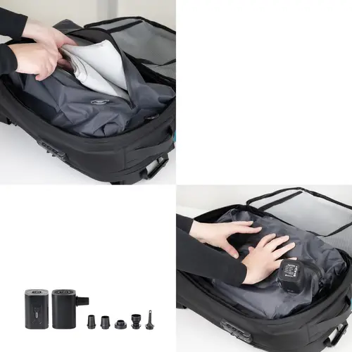 Mochila de viaje con sistema de compresión al vacío y bomba de aire - Imagen 7