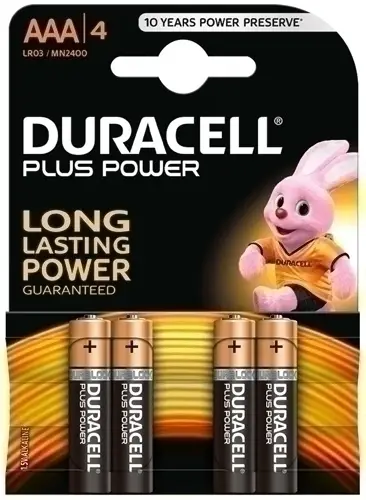 PILAS DURACELL AAA PLUS (MN2400-LR03) B4