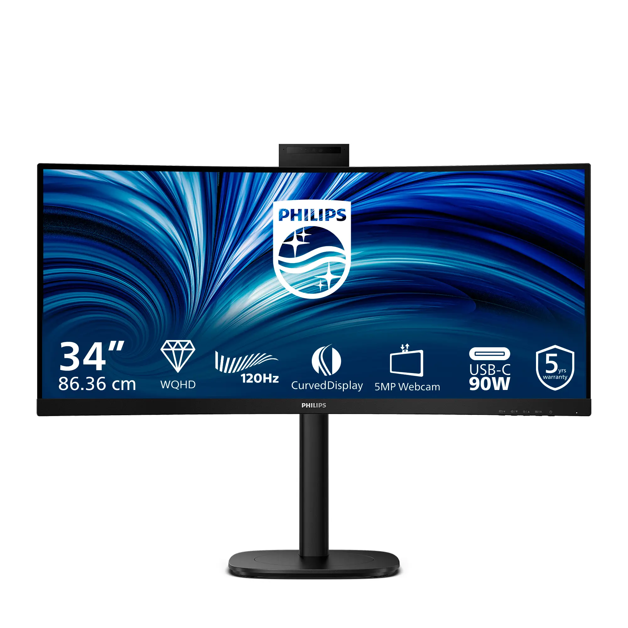 3000 series 34B2U3600CH/00 pantalla para PC 86,4 cm (34") 3440 x 1440 Pixeles Wide Quad HD LCD Negro