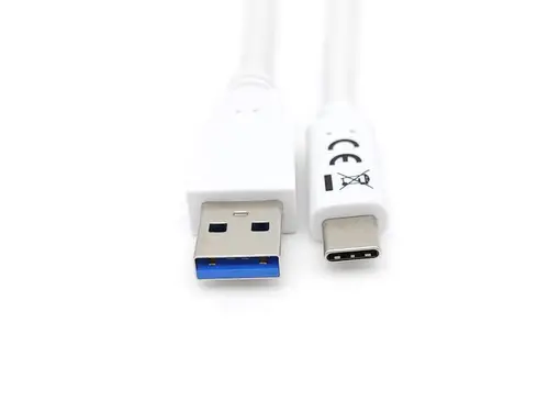 128363 Cable USB 3.2 Gen 1 C a A, M/M , 1,0m, 5Gbps, Blanco - Imagen 4