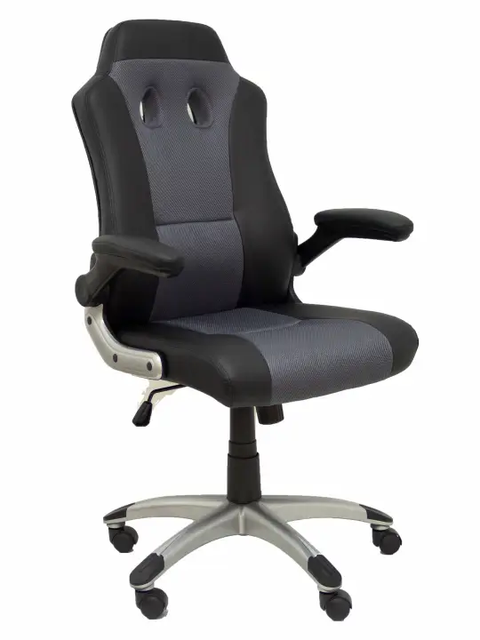 Silla gaming Talave similpiel negro y gris