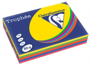 1708C papel para impresora de inyección de tinta A3 (297x420 mm) 500 hojas Azul, Verde, Naranja, Rosa, Amarillo