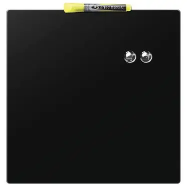 Pizarra hogar magnética 360x360mm negra