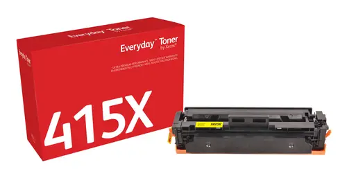 Everyday El tóner Everyday Amarillo de Xerox es compatible con HP 415X (W2032X), Capacidad alta - Imagen 1