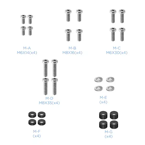 Mirage Soporte de Suelo con Regulación de Altura para Pantallas 37"-70" - Imagen 4