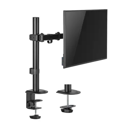 Soporte de Mesa ECO Giratorio e Inclinable para Monitor/TV 9Kg (3 Pivotes, 1 Brazo) de 17-32, Negro - Imagen 3