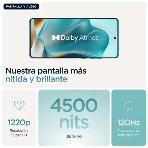 edge 60 fusion 16,9 cm (6.67") SIM doble Android 15 5G USB Tipo C 8 GB 256 GB 5200 mAh Turquesa - Imagen 18