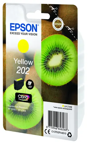 Kiwi Singlepack Yellow 202 Claria Premium Ink - Imagen 3
