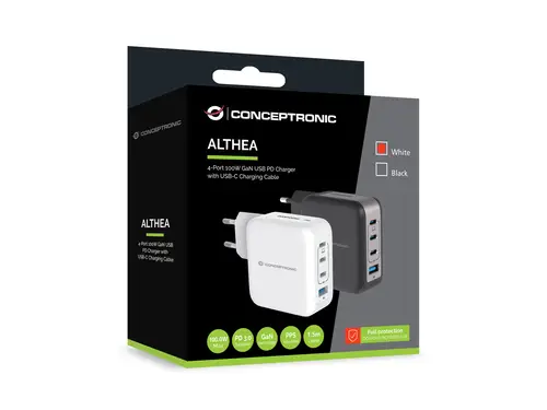 ALTHEA18W cargador de dispositivo móvil Universal Blanco Corriente alterna Carga rápida Interior - Imagen 2