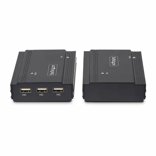 Kit Extensor de Consola por Fibra Óptica KVM DisplayPort - 4K 60Hz - Hasta 300m (Multimodo) - con 2 Módulos SFP+ de 10G Pre-Instalados - Hub USB de 3 Puertos HID - Imagen 4