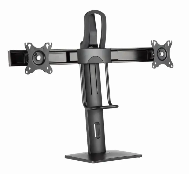 MS-D2-01 soporte para monitor 68,6 cm (27") Escritorio Negro