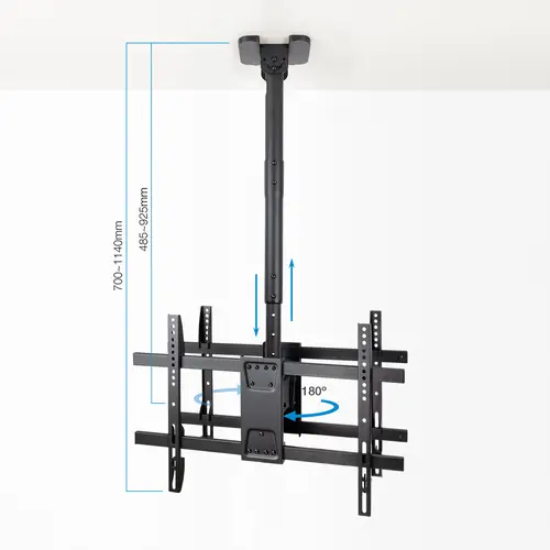 Soporte de Techo para 2 Pantallas 43"-86", Negro - Imagen 4