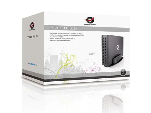 CHD3SU caja para disco duro externo Caja de disco duro (HDD) Negro 3.5" - Imagen 5