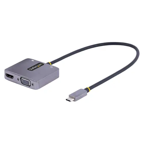 Adaptador de Vídeo USB C, Adaptador Multipuertos USB Tipo C a HDMI VGA con Salida de Audio de 3,5mm, HDR 4K a 60Hz, PD 3.0 de 100W, Compatible con Thunderbolt 3/4 - Imagen 1